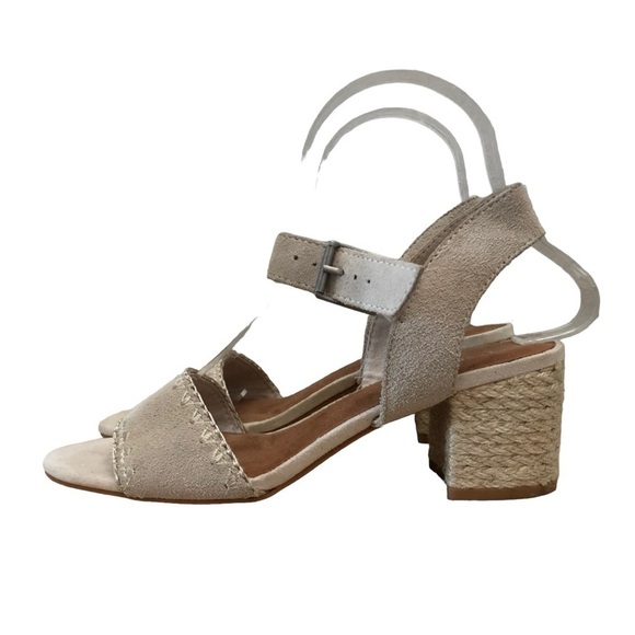 Toms Rosa Espadrille Block Heel Sandal 6 - Picture 2 of 5